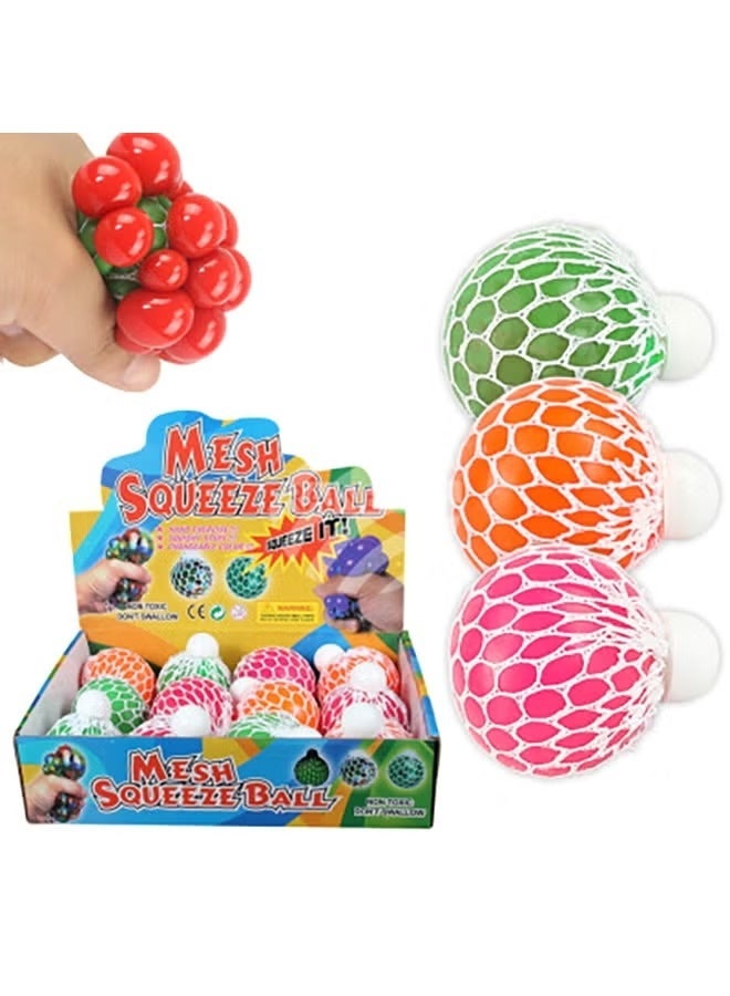 12-Piece Squishy Mesh Balls Used For Acupressure Therapy Stress Reliever 25.6x20.3x6.3cm - Image 2