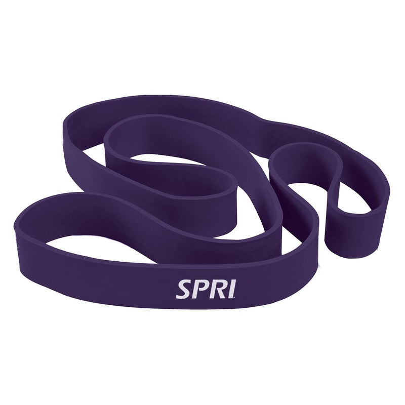 SPRI Superbands Resistance Band for Assisted Pullups Core Fitness and Strength Training Resistance Exercises Versatile Tool for Flexibility Stamina and Balance 25 Purple