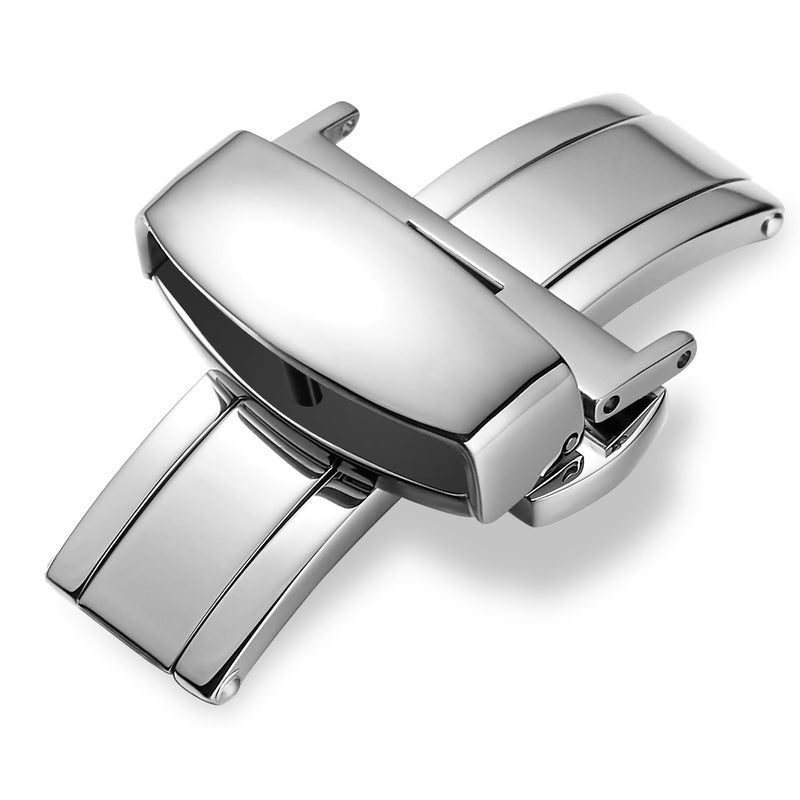 iStrap Stainless Steel Deployment Clasp Buckle Fasten Gold Black Silver Rose Gold Watchband Clasp 16mm 18mm 20mm 22mm - Image 2
