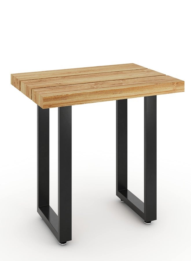 Luffioner Metal Table Legs Bench Legs, Heavy Duty Square Tube Desk Legs Furniture Legs for Coffee/Dining/Side Table (Triangle, 4“) - Image 4