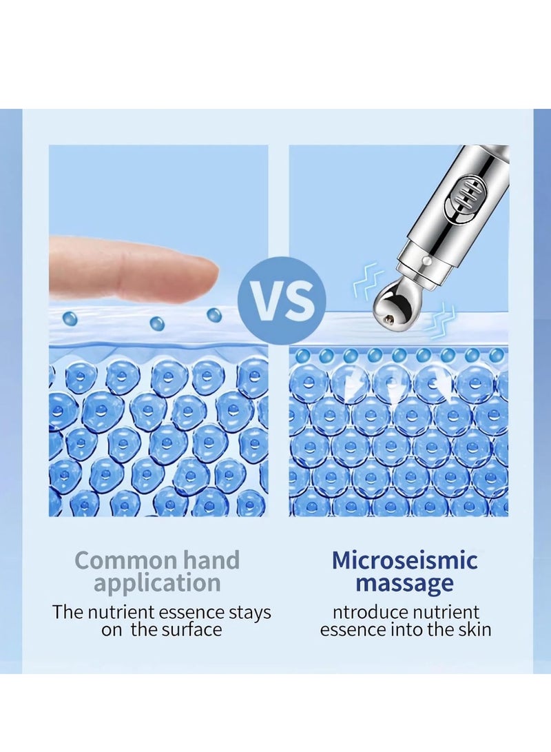 OCHEAL Anti Wrinkle Eye Cream, Eye Puffiness Cream with Electric Massager, Hydrating and Firming Eye Serum Creams, Smooth & Tighten Puffiness Wrinkles Fine Lines, Anti Aging Eye Cream for All Skin Types 20g - Image 4