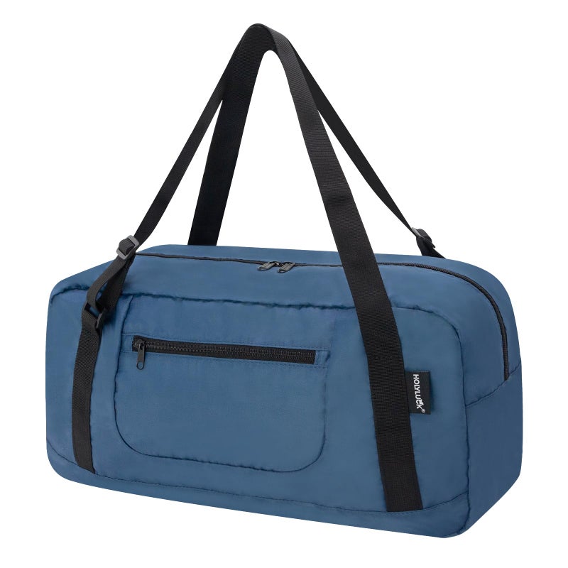 HOLYLUCK Foldable Travel Duffel Bag For Women Men Luggage Great for Gym Airforce blue - Image 2