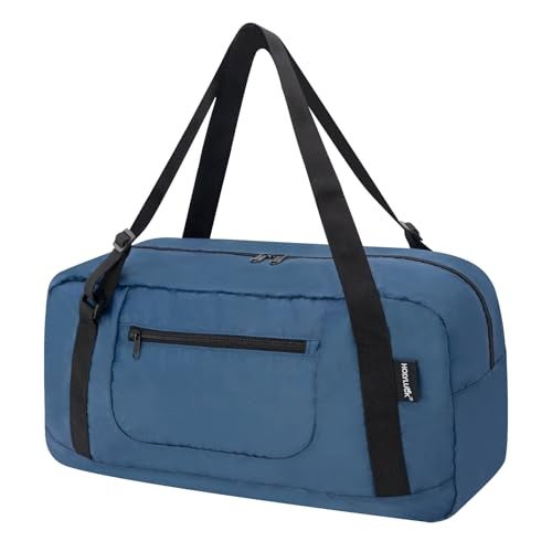HOLYLUCK Foldable Travel Duffel Bag For Women Men Luggage Great for Gym Airforce blue - Image 1