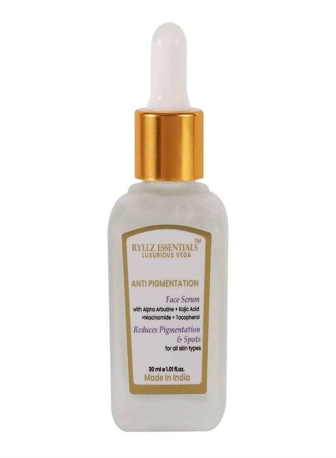 RYLLZ ESSENTIALS Anti-Pigmentation Face Serum | with 2% Alpha Arbutin, 2% Kojic Acid, 5% Niacinamide & Tocopherol | for Pigmentation, Blemishes, Acne Marks, Tanning & Dark Spots Removal | 30ml - Image 4