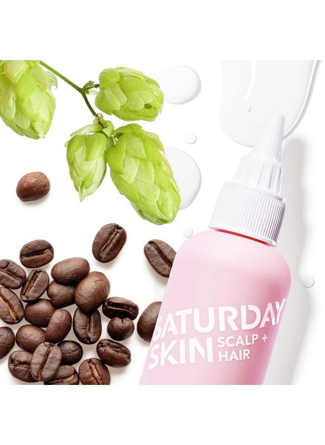 saturday skin - Scalp + Hair Strengthening Peptide Treatment Overnight Serum Awakened Pepped Nourished Thicker Longer For Thin & Dry Hair Collagen Keratin (2.70 Fl. Oz.) - Image 1