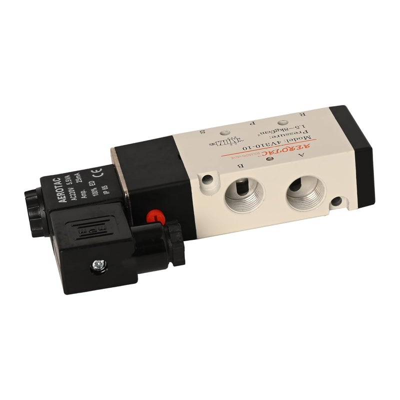 Hyco Solenoid Air Control Pneumatic Valve Internally Piloted Acting Type Single Electrical Control (3/8" 5/2 WAY (4V 310-10)) - Image 5