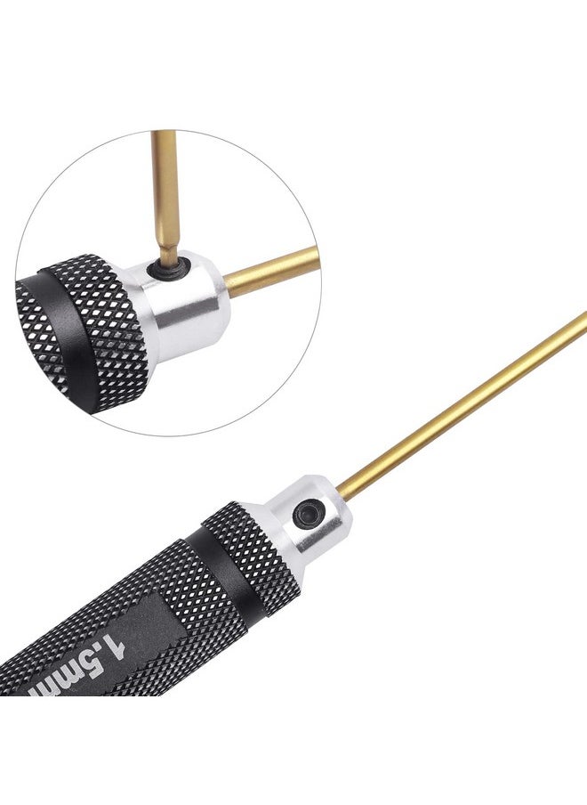 Hobbypark HobbyPark Hex Driver Set Hex Allen Screwdriver Kit Titanium 0.9mm/1.27mm/1.3mm/1.5mm/2.0mm/2.5mm/3.0mm Small and 17mm Hex Wrench Set RC Car Tools Kit  - Image 3