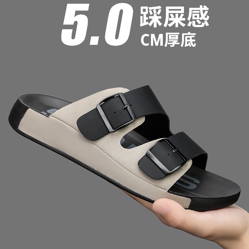 Giày Sandal Nam Men'S Sandals British Casual Breathable Beach Shoes - Image 5