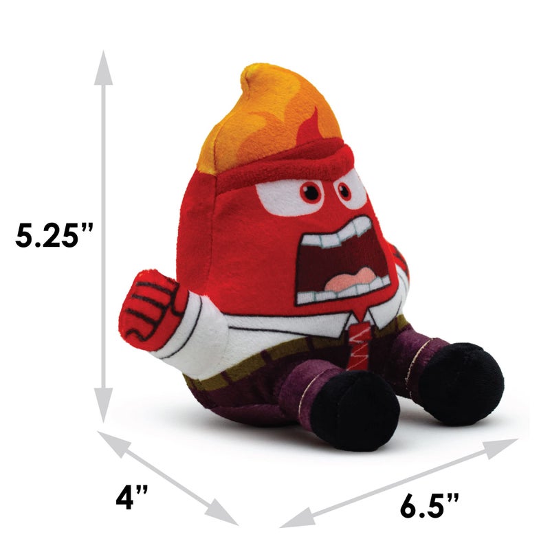 Buckle Down Buckle-Down Disney Dog Toy, Inside Out Anger Full Body Sitting Pose Pet Toy, Plush - Image 5