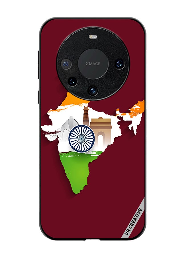 VR CREATIVE Protective Case Cover For Huawei Mate 60 Pro Plus India Map Design Multicolour - Image 1