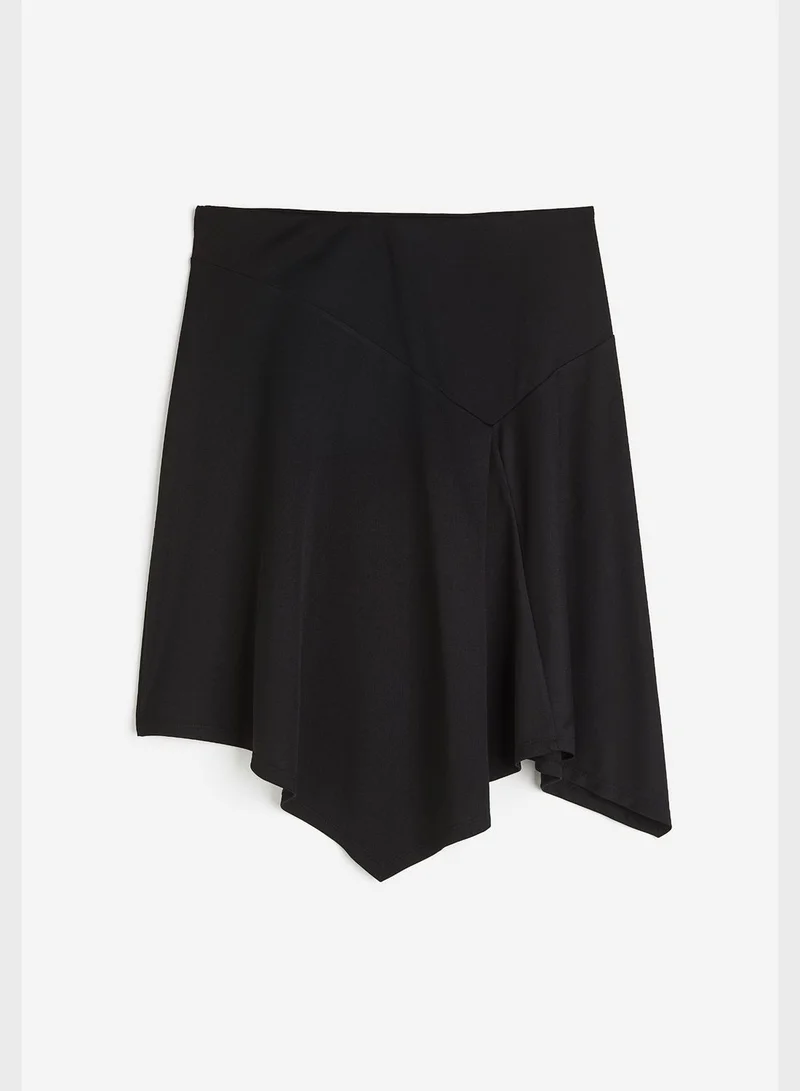 H&M Asymmetric Hem High Waist Skirt
