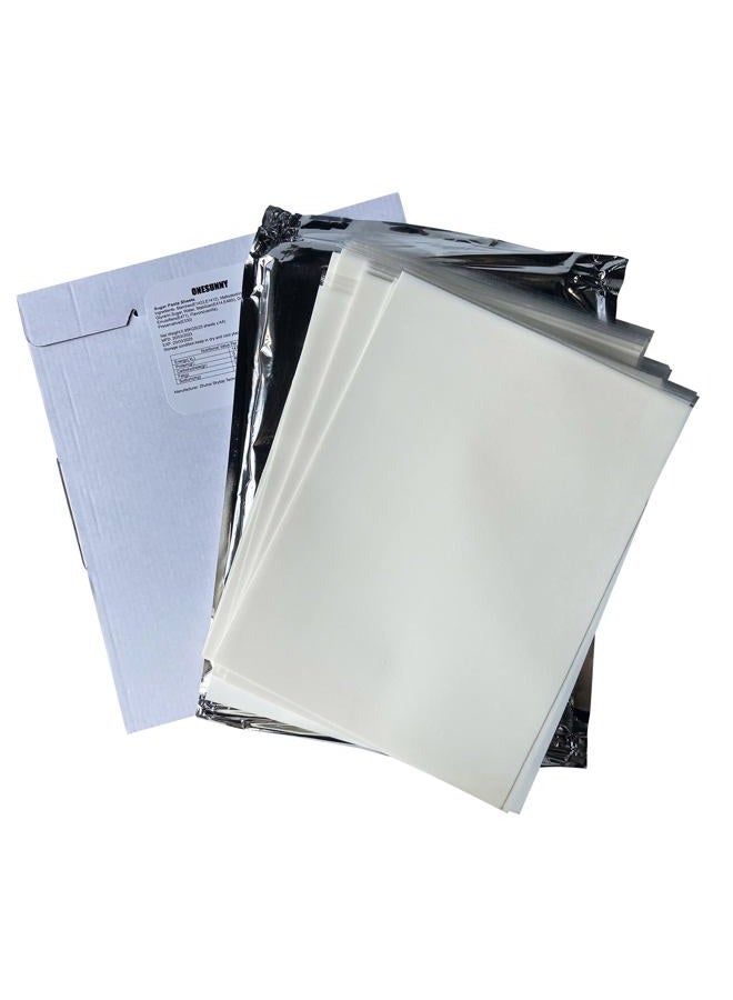 ONESUNNY A4 Size 25 Sheets Frosting Sheets Edible Sugar Papers Icing Paper for Cake Decoration 11.7"*8.3 "Cake Decorating Tools - Image 1