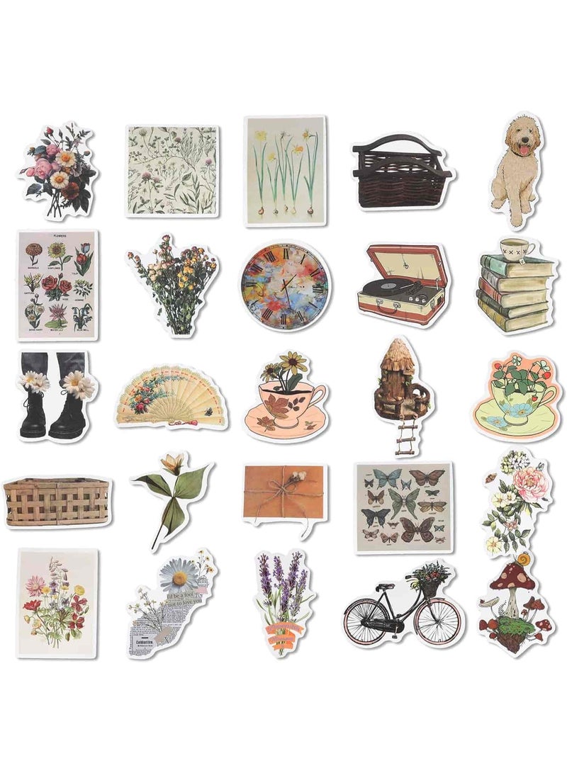 ميتوي 50 قطعة ملصقات خمر للأطفال ، لطيف سكرابوكينغ شارات الفينيل مقاوم للماء ل سجل القصاصات ورقة زجاجة ماء محمول - Image 2