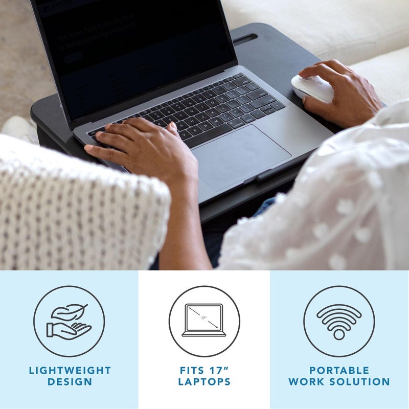 LAPGEAR Original Lap Desk â€“ Fits Up to 17â€³ Laptops â€“ Black â€“ Style No. 45148 - Image 2