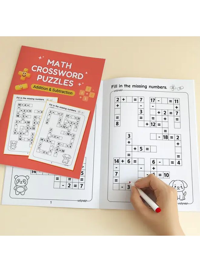 كتاب الرياضيات للجمع والطرح 32 صفحة لتعليم المنزل للصفين الأول والثاني - Image 1