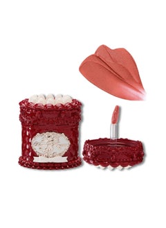 Flower Knows Strawberry Cupid Cake Lip Cream Hydrating Velvet Matte Lipstick Smudge-Proof Creamy Texture-V07 Fig  - Image 1