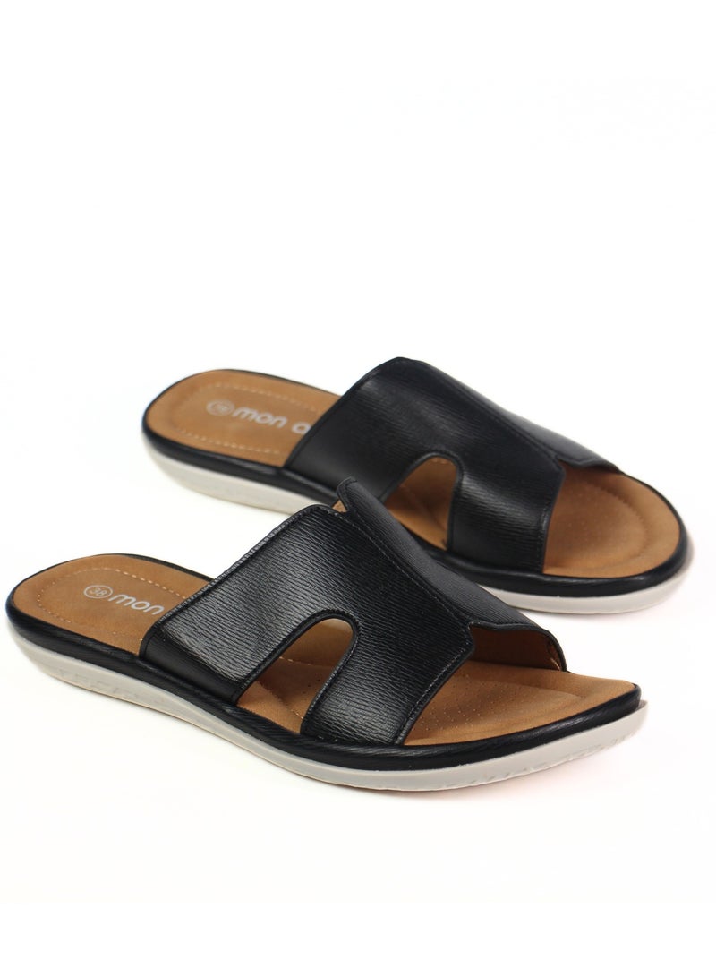 مون أمي صنادل نسائية بدون كعب | مريحة جدًا و مبطنة | خفيفة الوزن و ناعمة مع دعم لقوس القدم – حذاء أنيق وعصري مناسب للشاطئ والسفر والاستخدام اليومي والنزهات الصيفية - Image 5