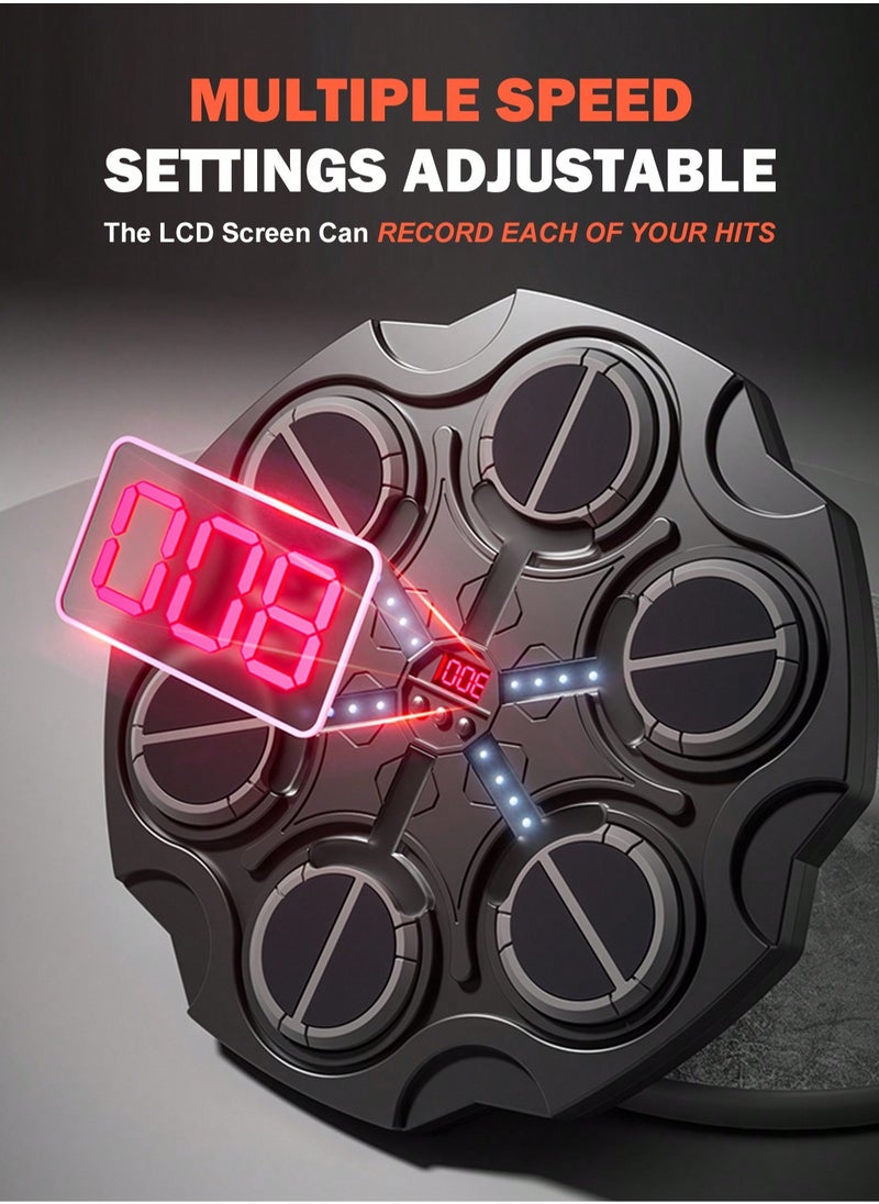 Generic Smart Interactive Boxing Trainer – Wall-Mounted Punching Target with Music, LED Lights & Scoring | Speed & Power Training for Kids & Adults | Durable ABS Material | Fun Fitness & Reaction Game | Ideal Gift for Birthdays, Halloween, Christmas  - Image 2
