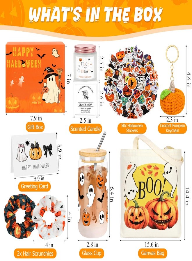 SiplyHaven Boo Basket Stuffers for Women 8 Halloween Gifts Basket for Women Spooky Gift Set for Her Daughter Sister Friend Adults Family Neighbors - Image 3