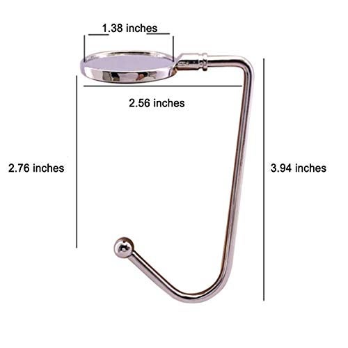 CAMSOON Mantel Hook Holder Fireplace Stocking Hanger for Christmas (Set of 3), Sturdy Metal Non-Slip Purse Hook Hanger for Table Desk Fireplace School Bar and Restaurant - Image 2