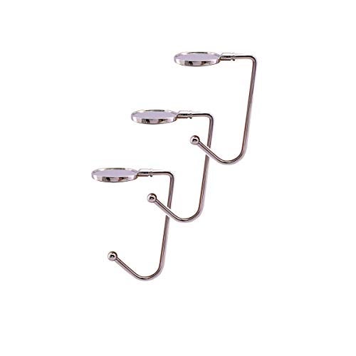 CAMSOON Mantel Hook Holder Fireplace Stocking Hanger for Christmas (Set of 3), Sturdy Metal Non-Slip Purse Hook Hanger for Table Desk Fireplace School Bar and Restaurant - Image 1