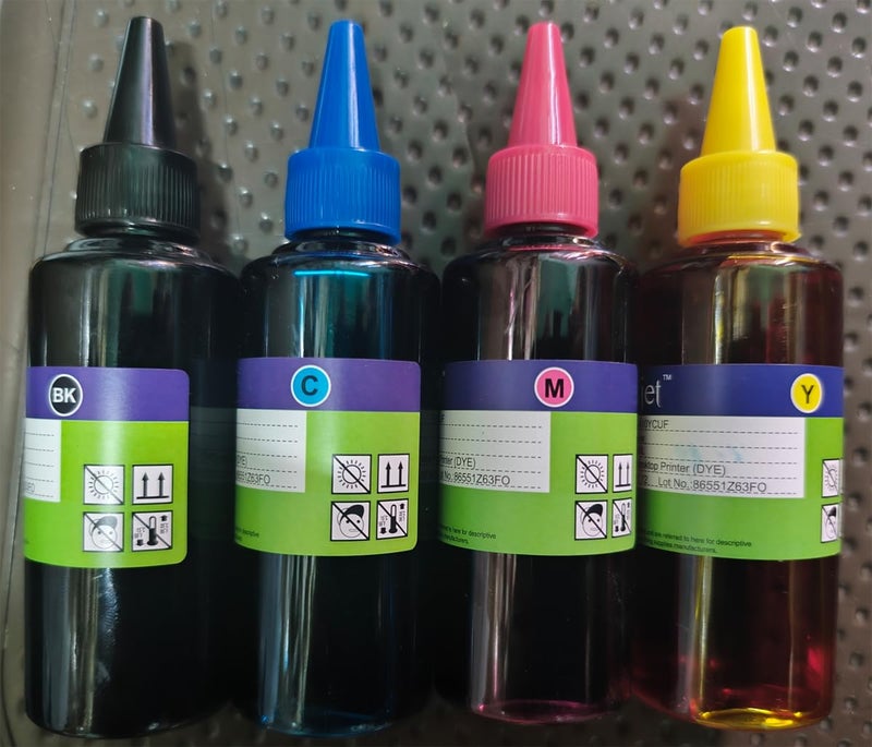 Universal 4 x 100ML Refill Ink Kit for Epson Canon HP Brother Lexmark DELL Kodak Inkjet Printer CISS Cartridge (Black, Cyan, Magenta, Yellow) - Image 4