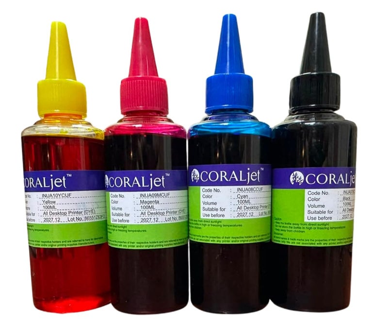 Universal 4 x 100ML Refill Ink Kit for Epson Canon HP Brother Lexmark DELL Kodak Inkjet Printer CISS Cartridge (Black, Cyan, Magenta, Yellow) - Image 2