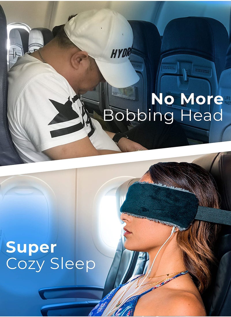 Excefore - The SeatSleeper, Ultimate Travel Pillow Alternative for Comfortable Head Support on Airplanes and in Cars, Say Goodbye to Head Bobbing, Compact and Effective Head Straps for Travel Upright - Image 1