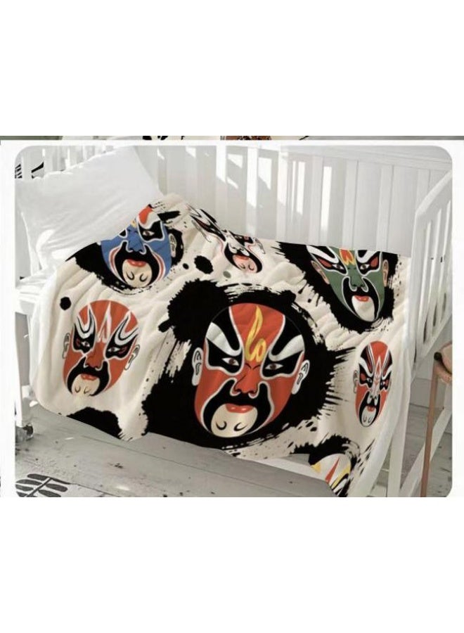 general Baby and children's cartoon flannel thin blanket (warm and comfortable, suitable for sleep, game use) 70cm*100cm - Image 2