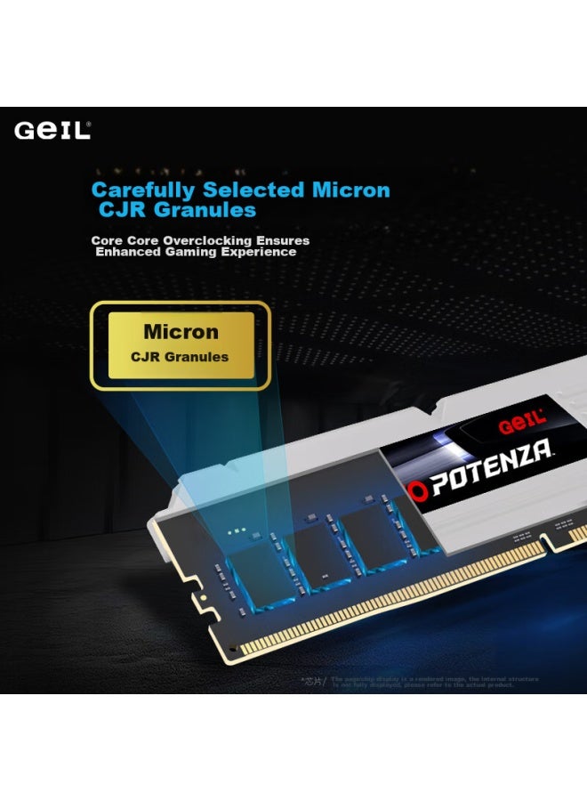 Geil 32gb Kit Ddr4 3600 Desktop Computer Memory Module Intel-specific Gl2000 M.2 Series White C16 Hynix Cjr Chips - Image 2