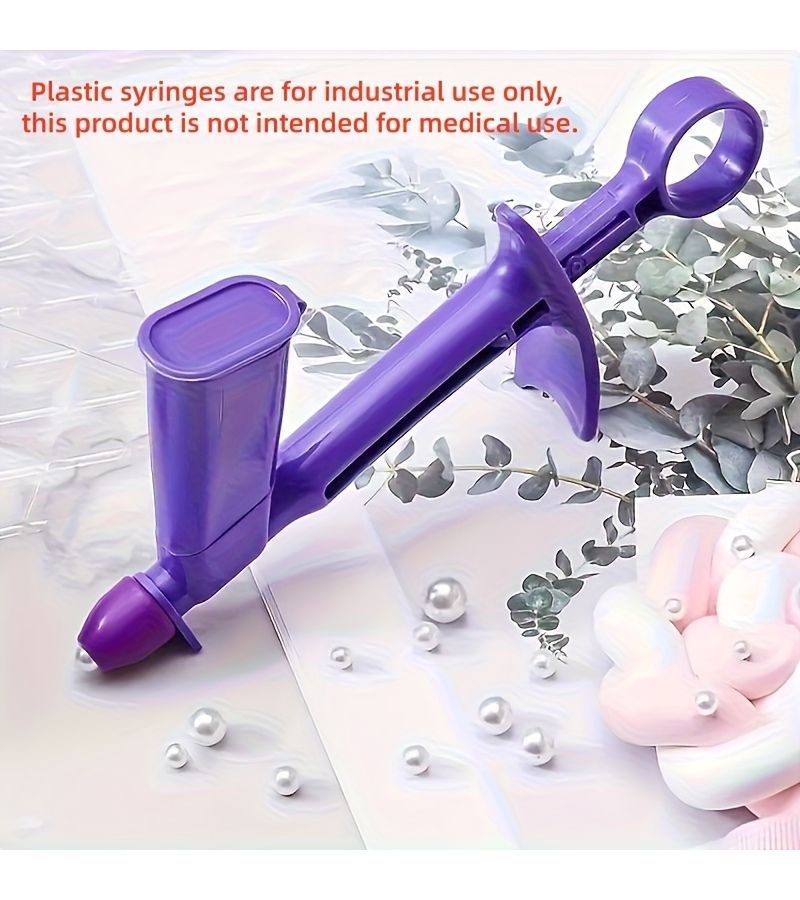Purple 1pc Piping Tool With 4pcs Tips Cake Decorating Dessert Applicator DIY Baking Set - Image 1
