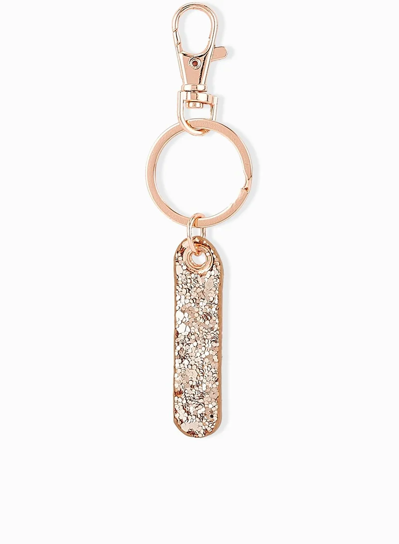Ginger Letter I Key Ring