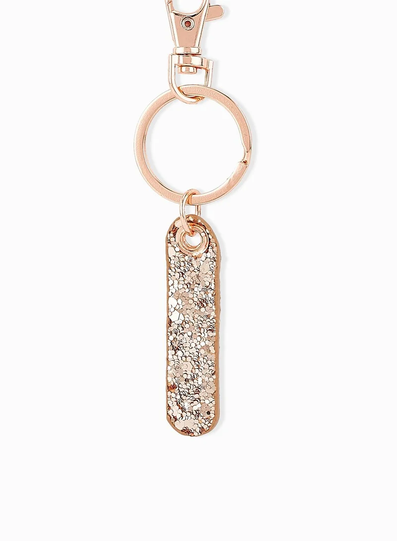Ginger Letter I Key Ring