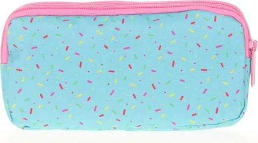 KAUKKO Kids&love 3 Compartment Cute Face Cat Pencil Bag L8118