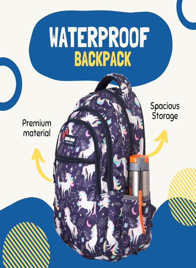 Hyper Adam 35 Ltr School Bags for Boys and Girls Genuine Backpack For Coaching Tuition Waterproof (BLUE) - Image 3