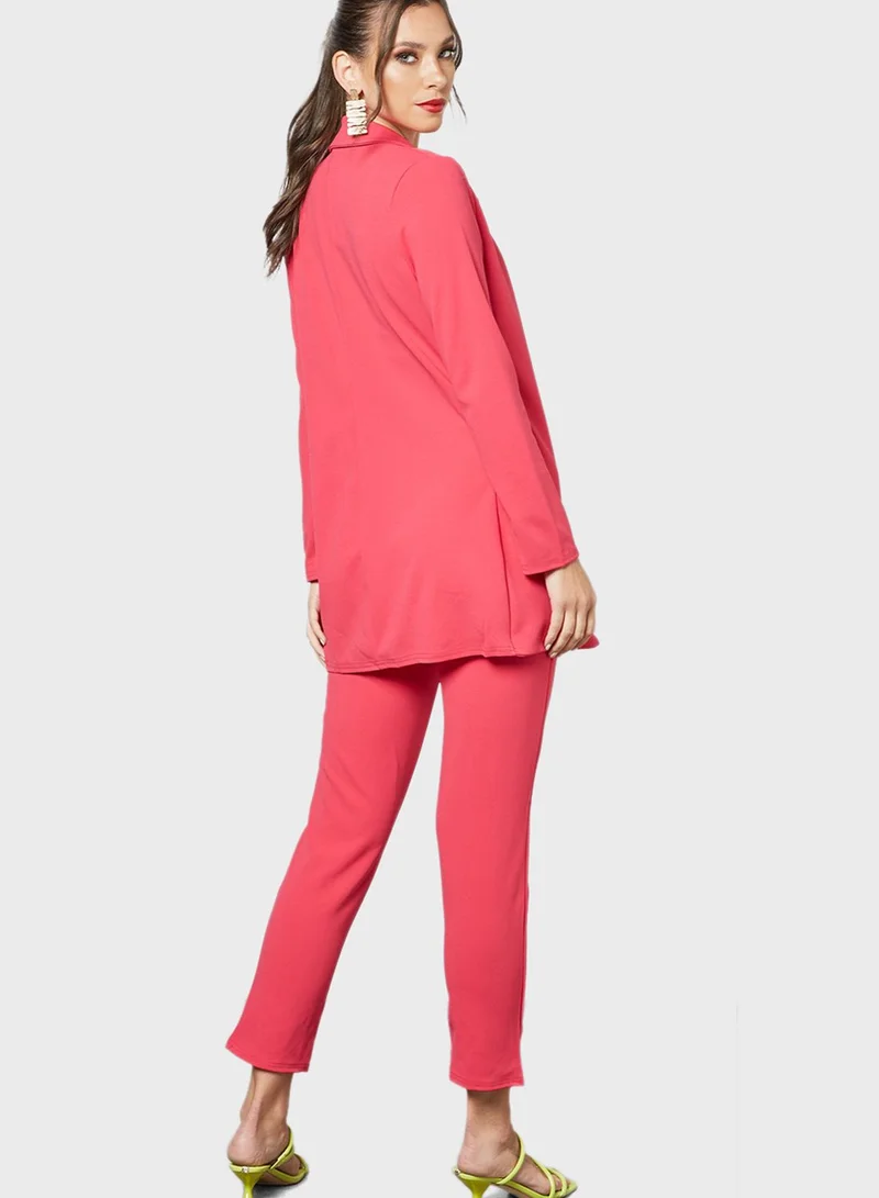 FEMME LUXE Notch Collar Three-Piece Suit (Set Of 3)