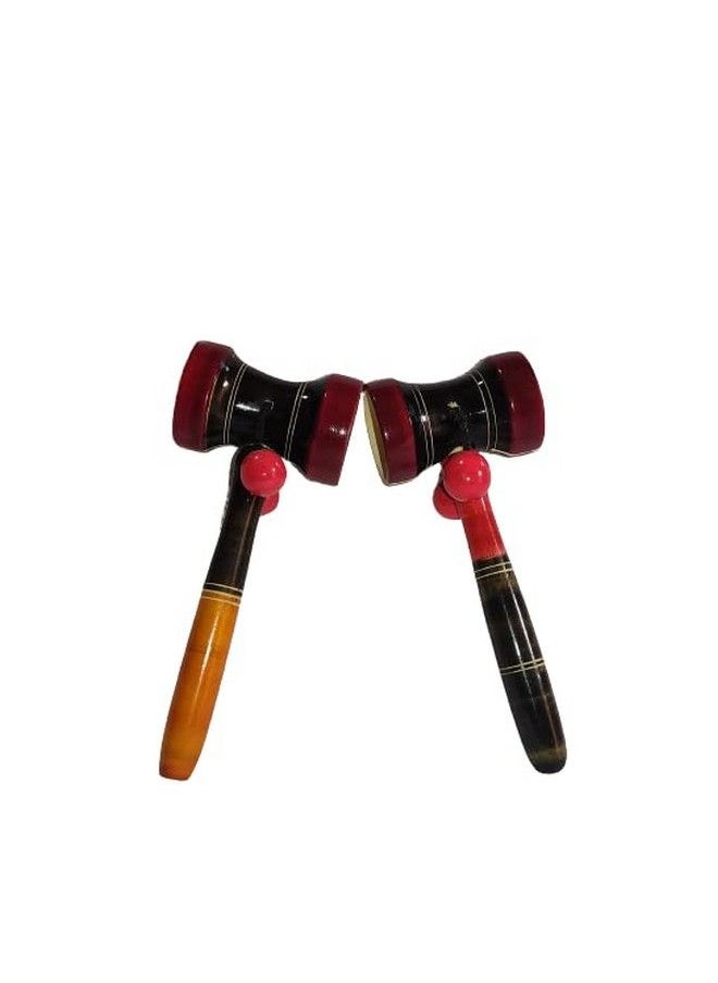 Funwood Games - Damroo Rattle Wooden Toy For Newborn Kids (Made In India) - Image 1