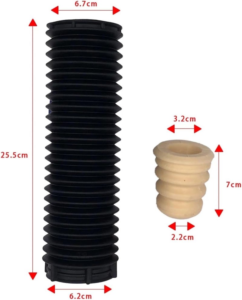Wivplex Car Front Shock Absorber Buffer Rubber Boot Set - Image 2