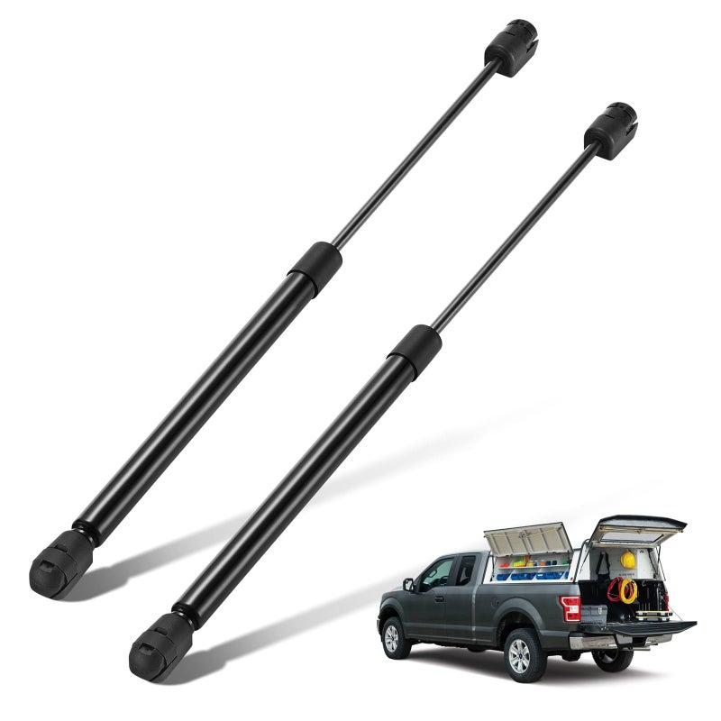 BDFHYK C16-15208 16in/45Lbs (200N) Gas Shocks Struts for Leer are Camper Shell Topper Rear Window Bed Cover, Cabinet Door, Outdoor Bench lid, Toolbox, Boat lid, Set of 2 - Image 1