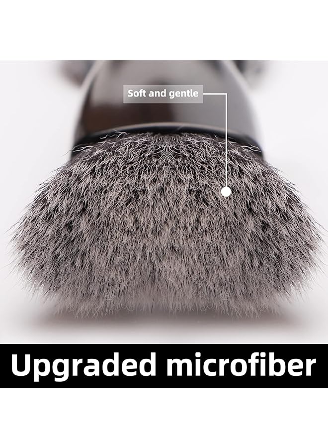أوزيغالور فرش تنظيف السيارة قطعتين، فرشاة غبار السيارة، فرشاة تنظيف السيارة، فرشاة داخلية للسيارة، ملحقات تنظيف السيارة - Image 5