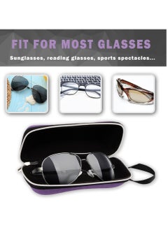 Generic 1 pcs Hardshell Sunglasses Case with Zipper, EVA Hard Shell Portable Shockproof Zipper Travel Eyeglass Case with Handle  - Image 5