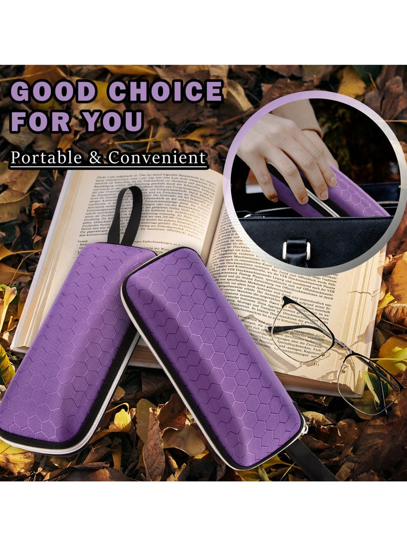 Generic - 1 pcs Hardshell Sunglasses Case with Zipper, EVA Hard Shell Portable Shockproof Zipper Travel Eyeglass Case with Handle - Image 1