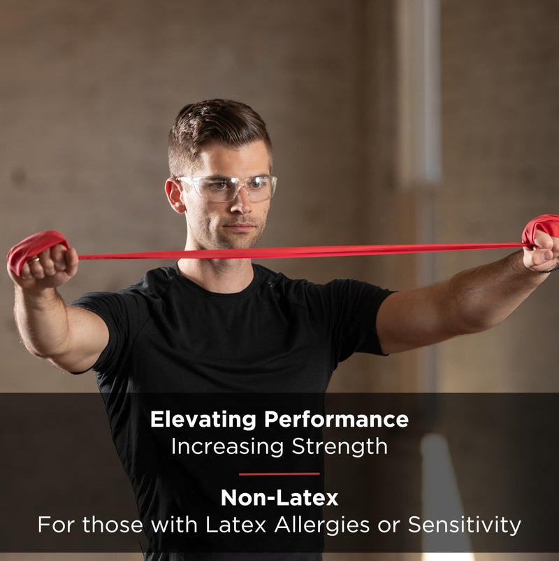 THERABAND Resistance Band, Red, Medium, 25-Yard Roll, Latex-Free, Elastic Band for Exercise, Physical Therapy, Yoga, Pilates, Stretching, Home Workouts, Cut-to-Length, Color-Coded Levels - Image 4