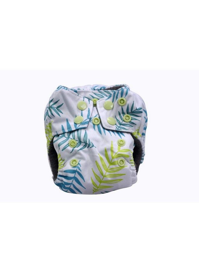 Babycenterindia Newborn Pocket Aio Diaper (White (Leaf Design)) - Image 2