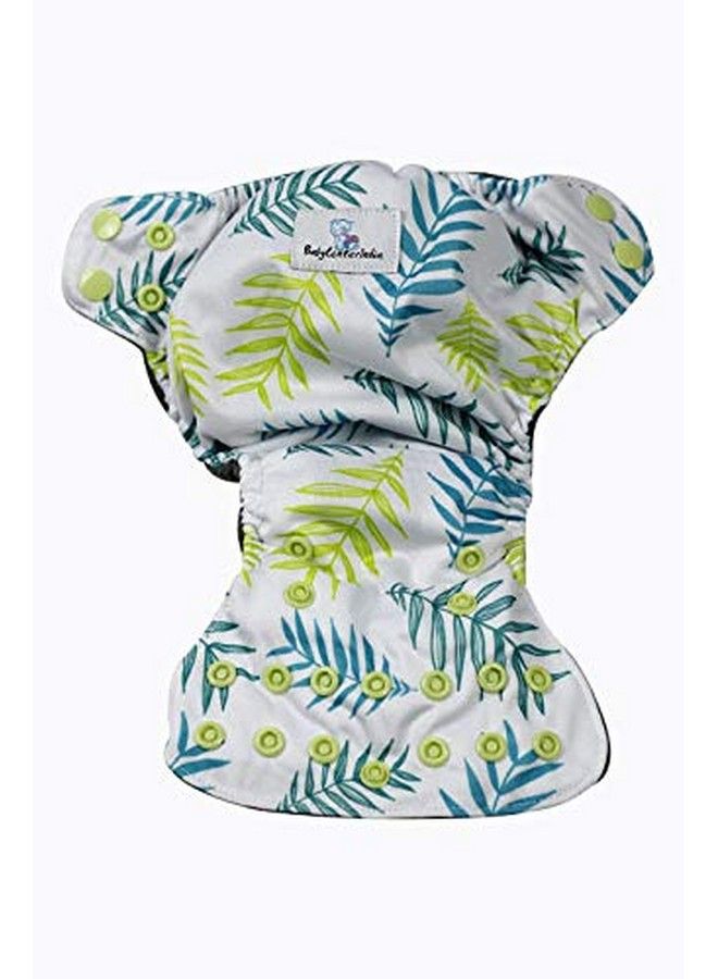 Babycenterindia Newborn Pocket Aio Diaper (White (Leaf Design)) - Image 4