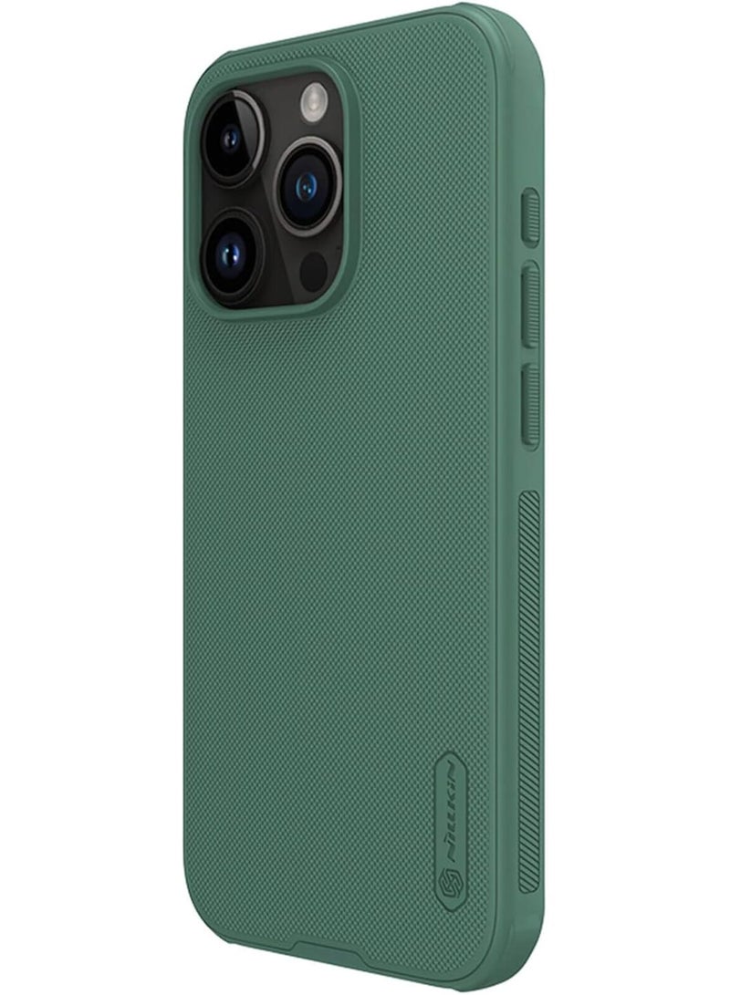 Nillkin Nillkin High Quality Super Frosted Shield Pro For Apple iPhone 15 Pro Max (Without Logo cutout) Deep Green  - Image 2