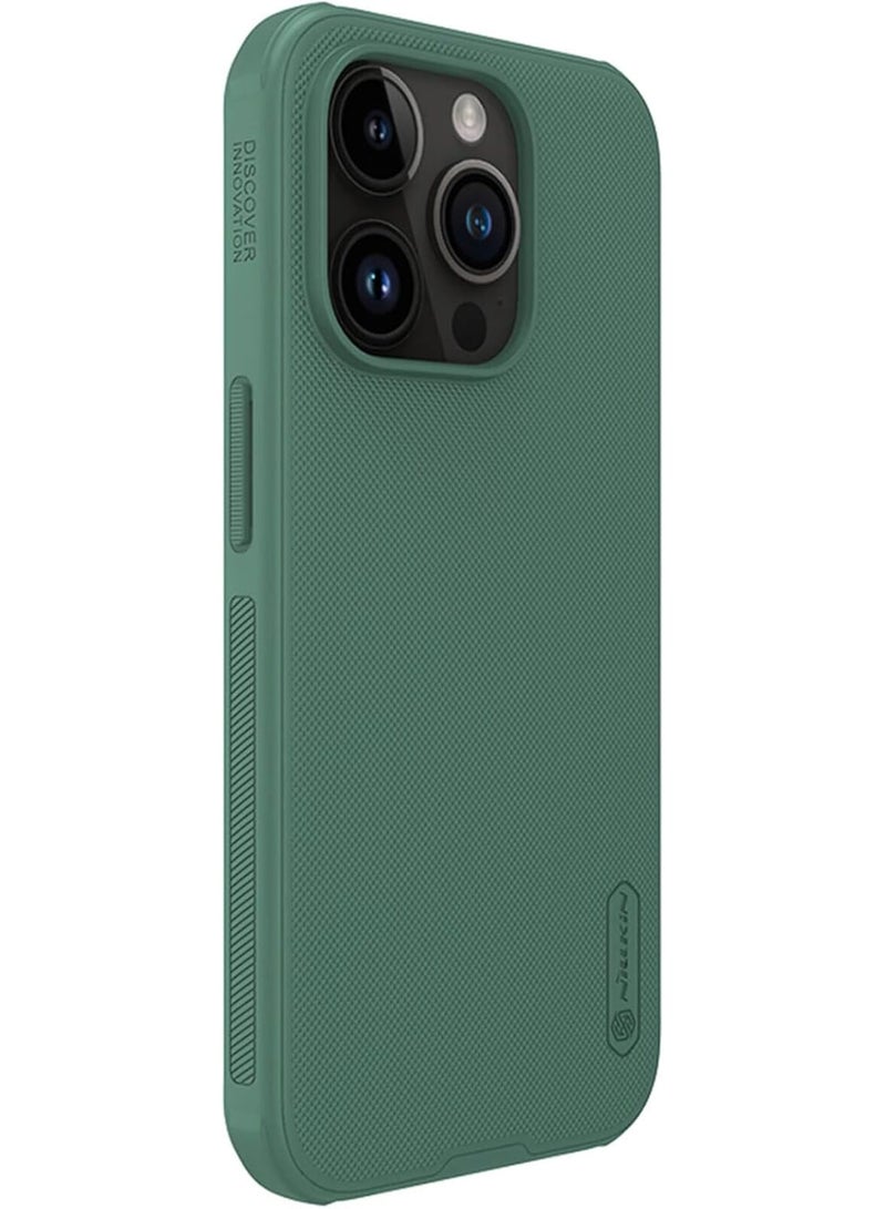Nillkin Nillkin High Quality Super Frosted Shield Pro For Apple iPhone 15 Pro Max (Without Logo cutout) Deep Green  - Image 4