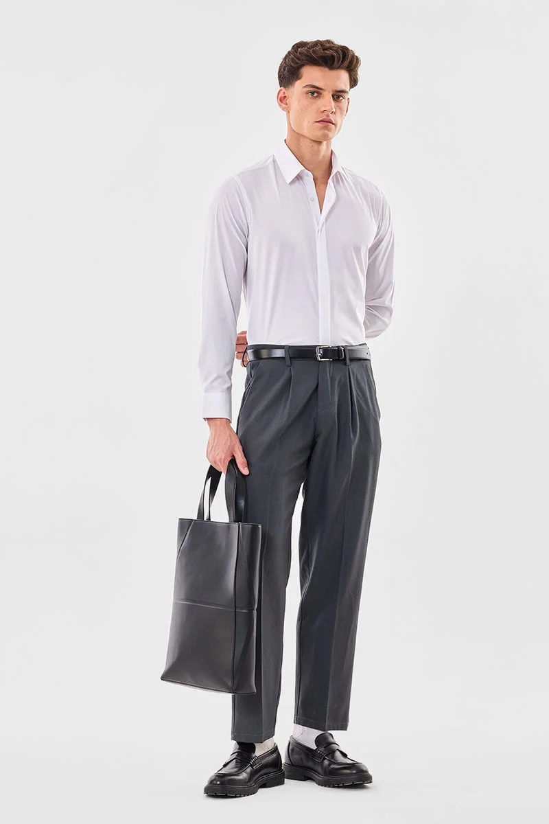 SNITCH قميص فاخر بقصة ضيقة مطاطية