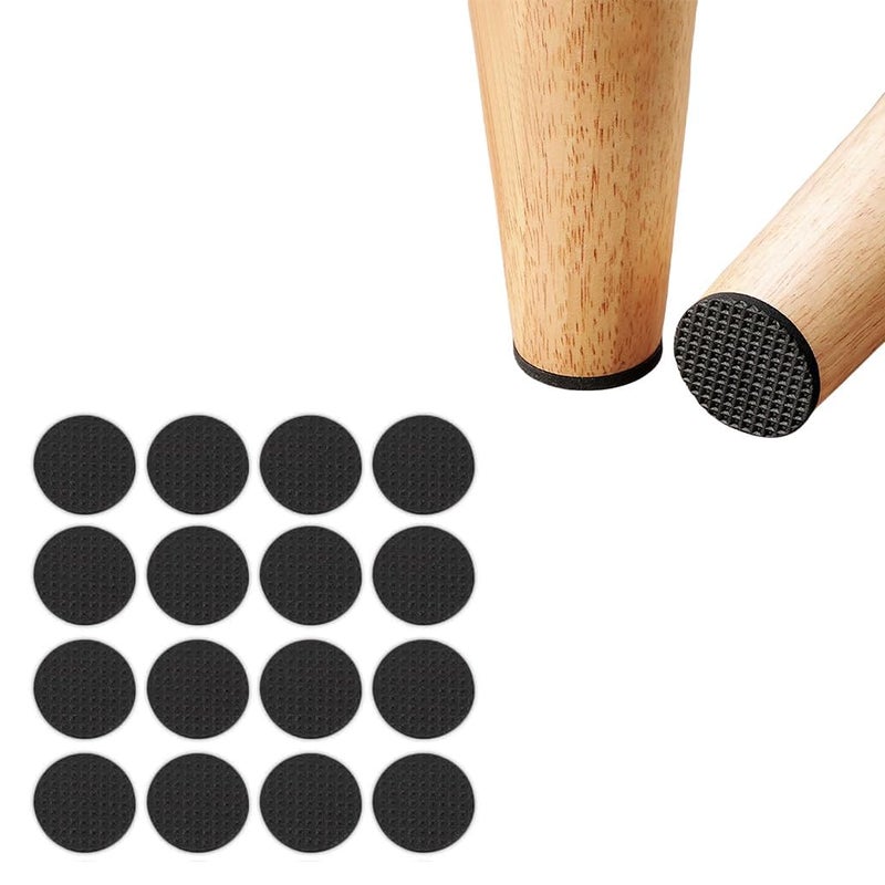 Abhaymart 30 pcs Round Chair Leg Pad Anti Slip Mat30 Pack Anti Slip Rubber Pads Self Adhesive Furniture Grippers - Image 1