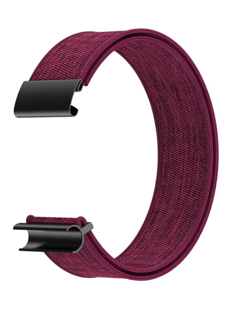 بورتوني سوار نايلون مطاطي متوافق مع WHOOP 5.0 حزام بديل ناعم قابل للتنفس وقابل للتعديل لتتبع اللياقة البدنية والنشاط (ارتداء على المعصم) - Image 2